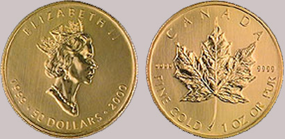 Canada Gold Maple Leaf