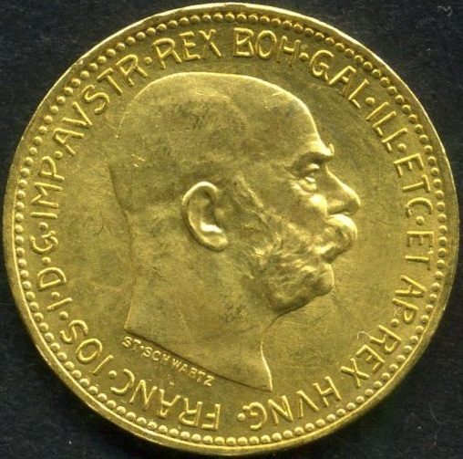 Austrian 20 Corona gold coin