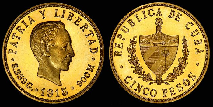 Cuban Gold Pesos gold coin