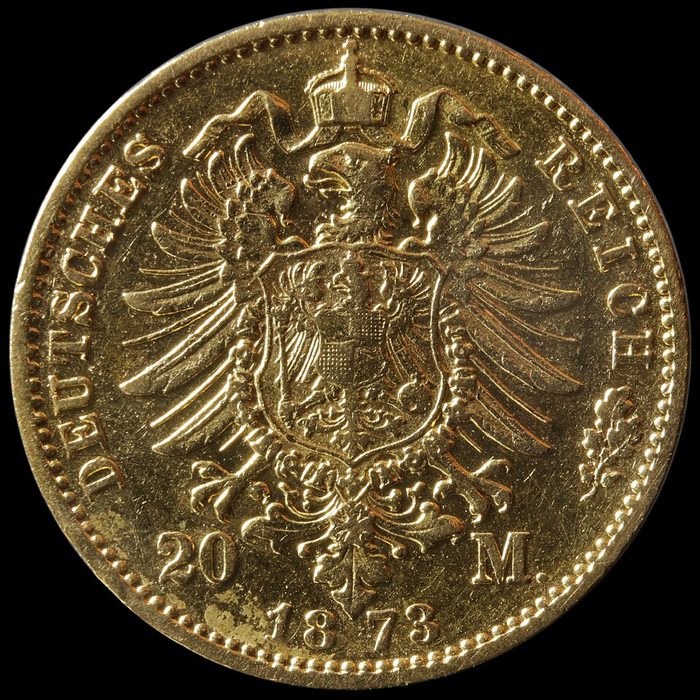 German 20 Mark gold coin